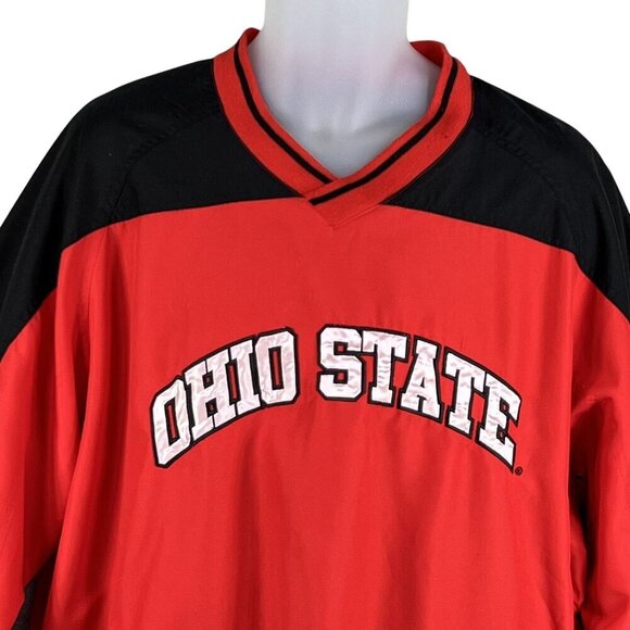 Ohio State University 58 Sports Men L 3D Spell Out Pullover Varsity Jacket Lined - Picture 3 of 16